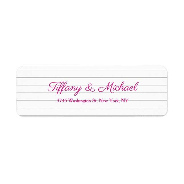 Wedding Professional Attractive Script Handwriting Label (Front)