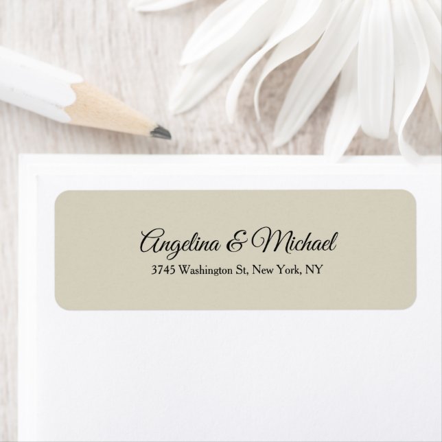 Wedding Professional Classical Elegant Plain Label (Insitu)