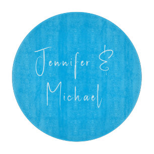 Wedding Professional Classical Sky Blue Cutting Board