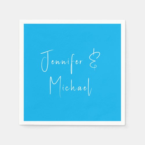 Wedding Professional Classical Sky Blue Napkins