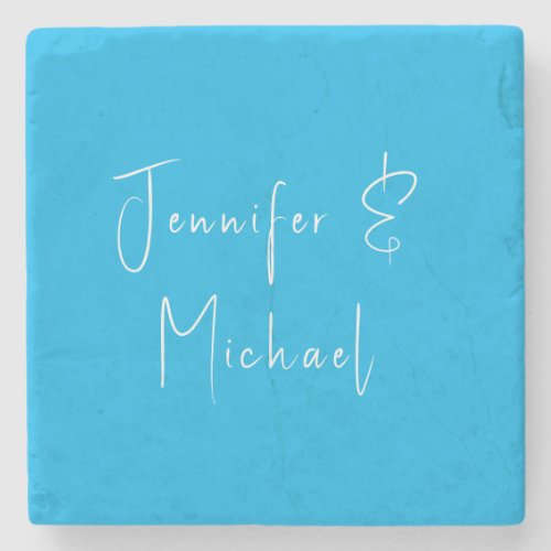 Wedding Professional Classical Sky Blue Stone Coaster