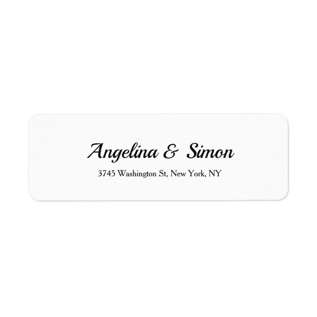Wedding Professional Creative Elegant Handwriting Label (Front)