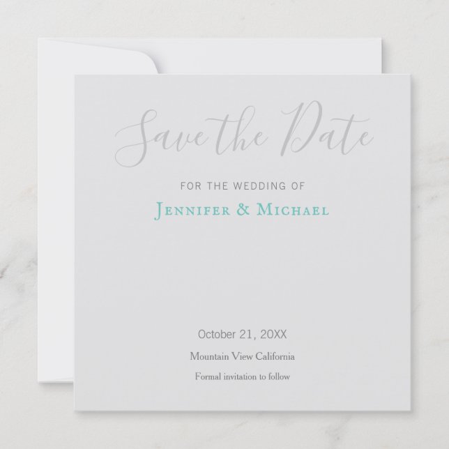 Wedding Professional Design Modern Save the Date (Front)