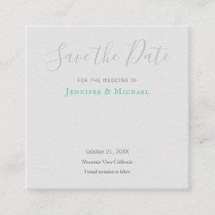 Wedding Professional Design Modern Save the Date Enclosure Card
