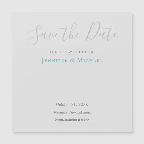 Wedding Professional Design Modern Save the Date Magnetic Invitation