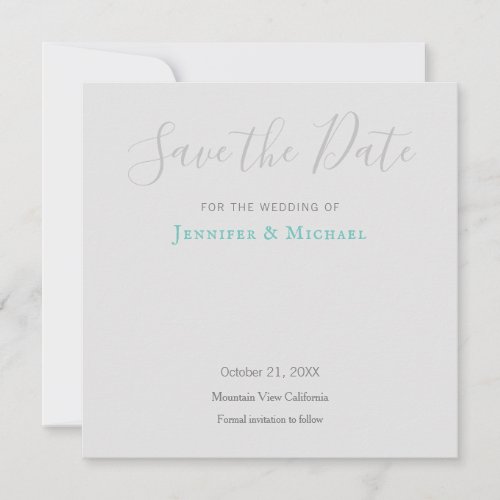 Wedding Professional Design Modern Save the Date Thank You Card