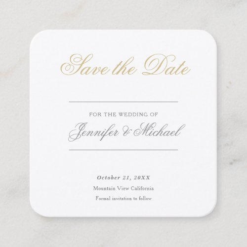 Wedding Professional Minimalist Enclosure Card