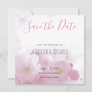 Wedding Professional Minimalist Floral Modern Save The Date