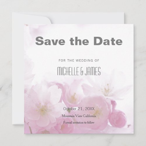 Wedding Professional Minimalist Floral Modern Save The Date