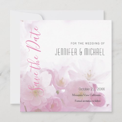 Wedding Professional Minimalist Floral Modern Save The Date