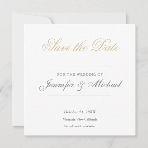 Wedding Professional Minimalist Invitation