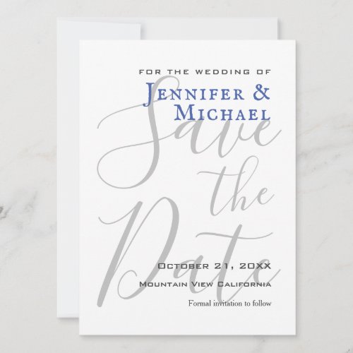 Wedding Professional Minimalist Modern Save The Date