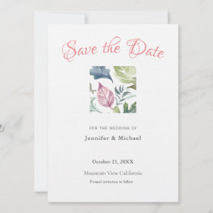 Wedding Professional Minimalist Plain Modern  Save The Date