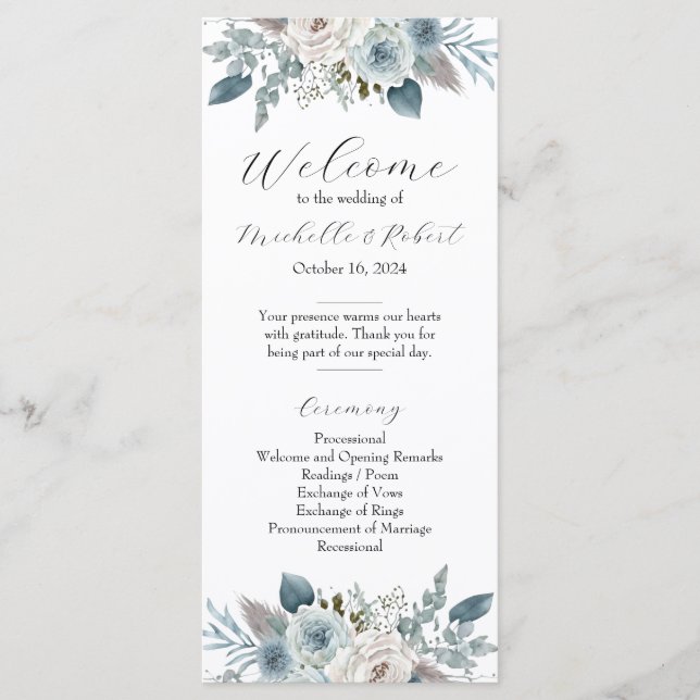 Wedding Program (4"x9") (Front)