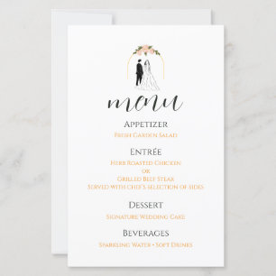 wedding+program+card minimal+ceremony+guide script