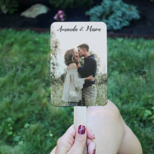 Wedding Program Fans with Photo