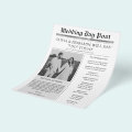 Wedding Program Newspaper Timeline Flyer | Zazzle