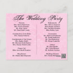 Wedding Program, Page 1 Of 2. Postcard at Zazzle