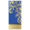 Wedding Program - Royal Blue & Gold Shimmer Floral