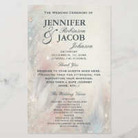 Wedding Program | Soft Pastel