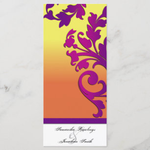 Wedding Program - Tropical Destination Floral