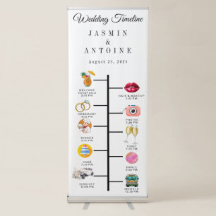 WEDDING PROGRAMS RETRACTABLE BANNER