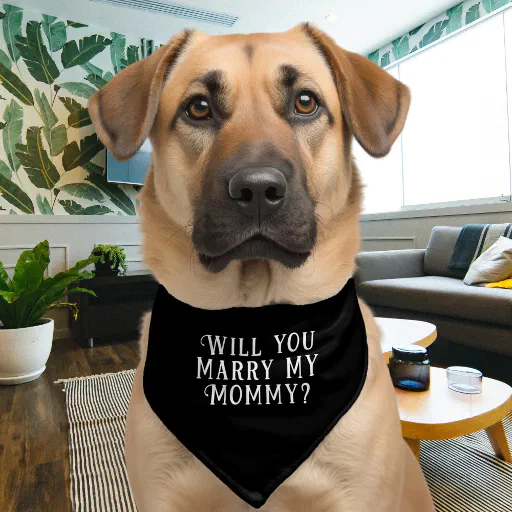 Wedding Proposal Marry Me Fun Way to Ask Pet Bandana Collar