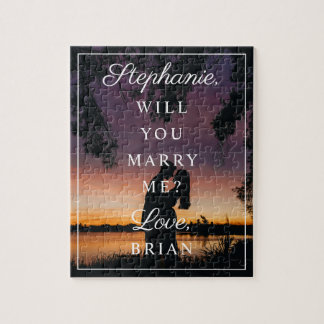 Wedding Proposal Will You Marry Me Small Photo Jigsaw Puzzle