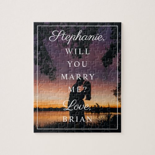 Wedding Proposal Will You Marry Me Small Photo Jigsaw Puzzle