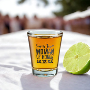 Wedding Proposal Woman Of Honor Shot Glass