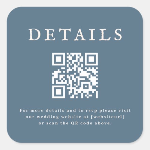 Wedding QR Code Sticker