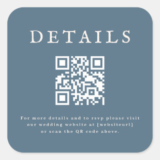 Wedding QR Code Sticker