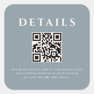 Wedding QR Code Sticker