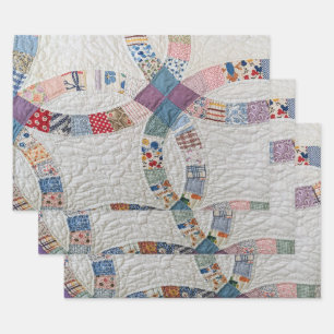 Wedding Quilt Photo Wrapping Paper Sheets