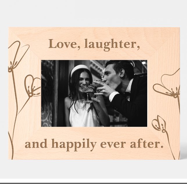 Wedding Quote Flowers Custom Wood Frames (Creator Uploaded)