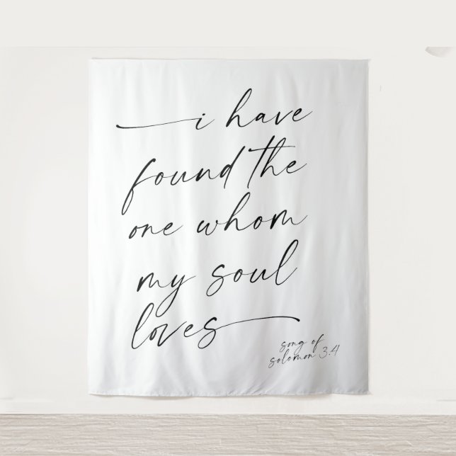Wedding Quote "I Have Found" backdrop banner (Front)