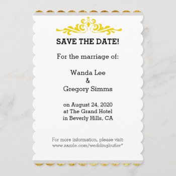Wedding Quote Save The Date Invitation by WeddingButler at Zazzle