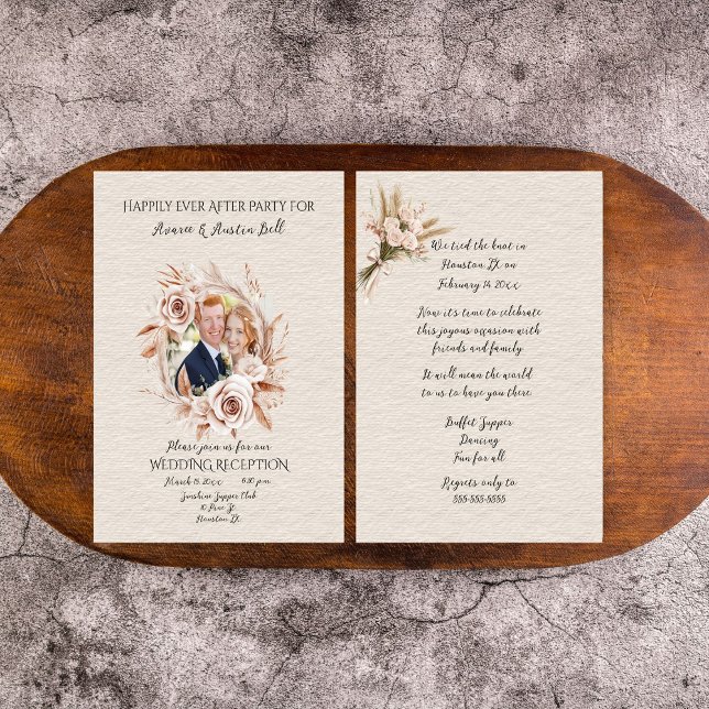 Wedding Reception After Party Celebration Note Card (Creator Uploaded)