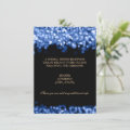Wedding Reception Blue Lights Invitation | Zazzle
