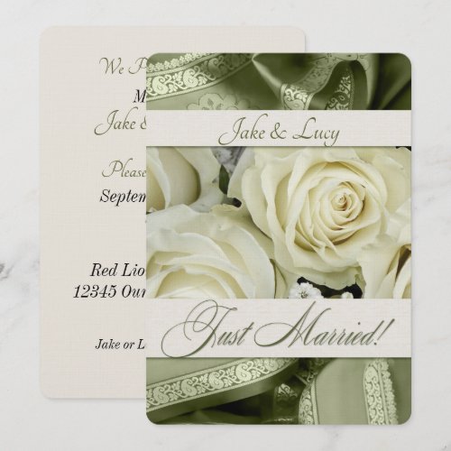 Wedding Reception Invitation &amp; Announcement