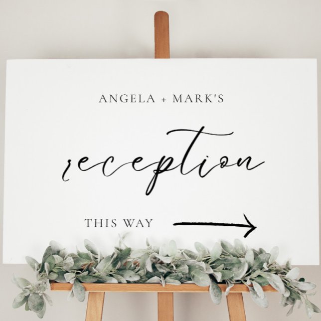 Wedding Reception Calligraphy Direction Sign Board (Creator Uploaded)