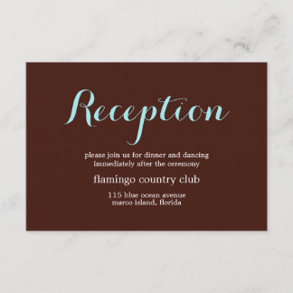 Wedding Reception Card