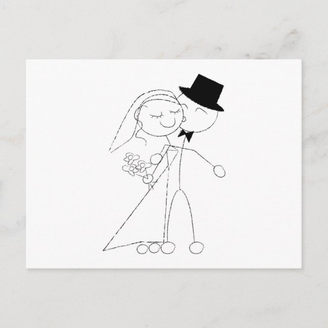 Wedding Reception Dance Kiss Save The Date Announcement Postcard (Front)