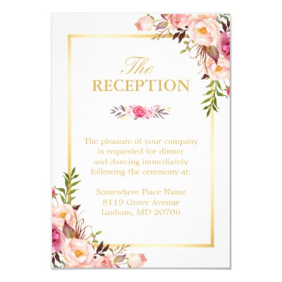 wedding reception invite