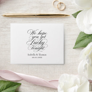 Wedding Reception Favors Get Lucky Tonight Lottery Envelope