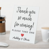 Wedding Reception Favors Modern Minimalist Table