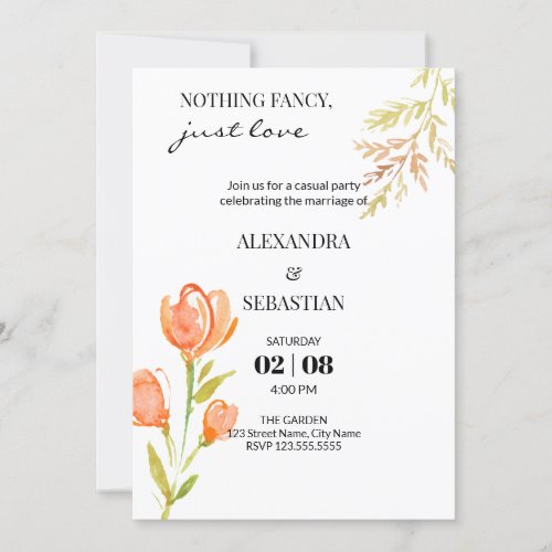 Wedding Reception Invitation