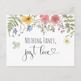 Wedding Reception Invitation Postcard