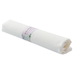 Wedding Reception Lavender Purple Hydrangea Floral Napkin Bands
