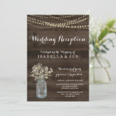 Wedding Reception Only Invitation | Rustic (Standing Front)